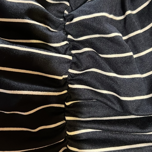 Time and Tru Maternity tank top, size large, navy with white stripes - Picture 4 of 4